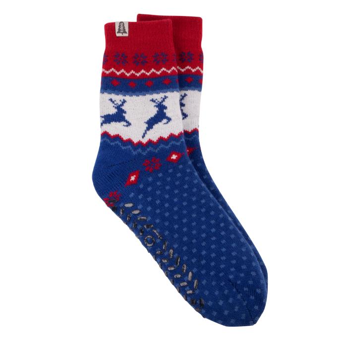 totes toasties® Mens Sherpa Lined Fair Isle Slipper Socks Fair Isle Extra Image 2